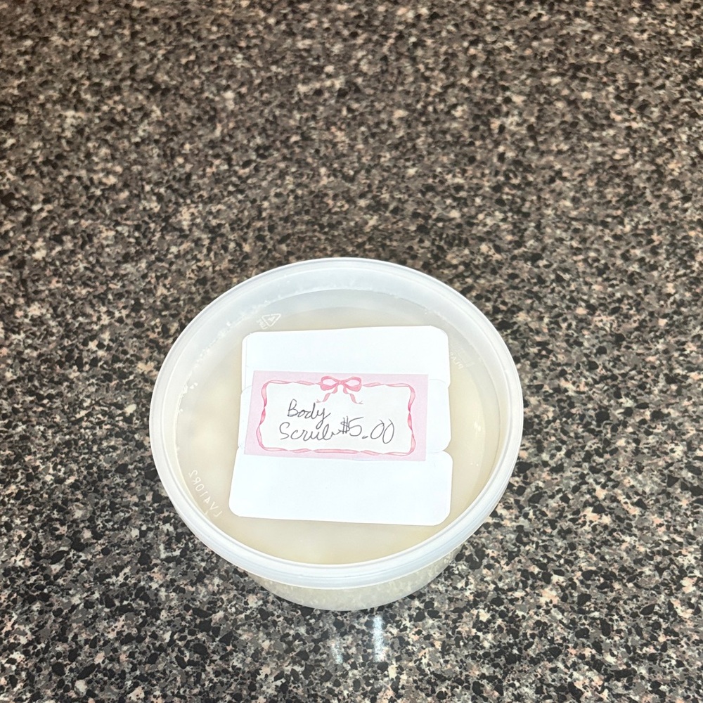 Homemade White Body Scrub
